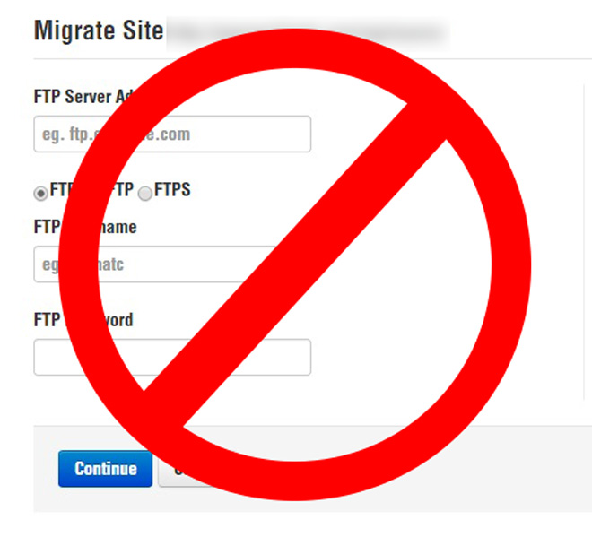 do not use one click migrate image